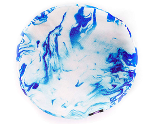 BLOOM Zafu Meditation Pillow Cushion, Round Yoga Bolster-bluee Marble BLOOM Zafu Meditation Pillow Cushion, Round Yoga Bolster-bluee Marble
