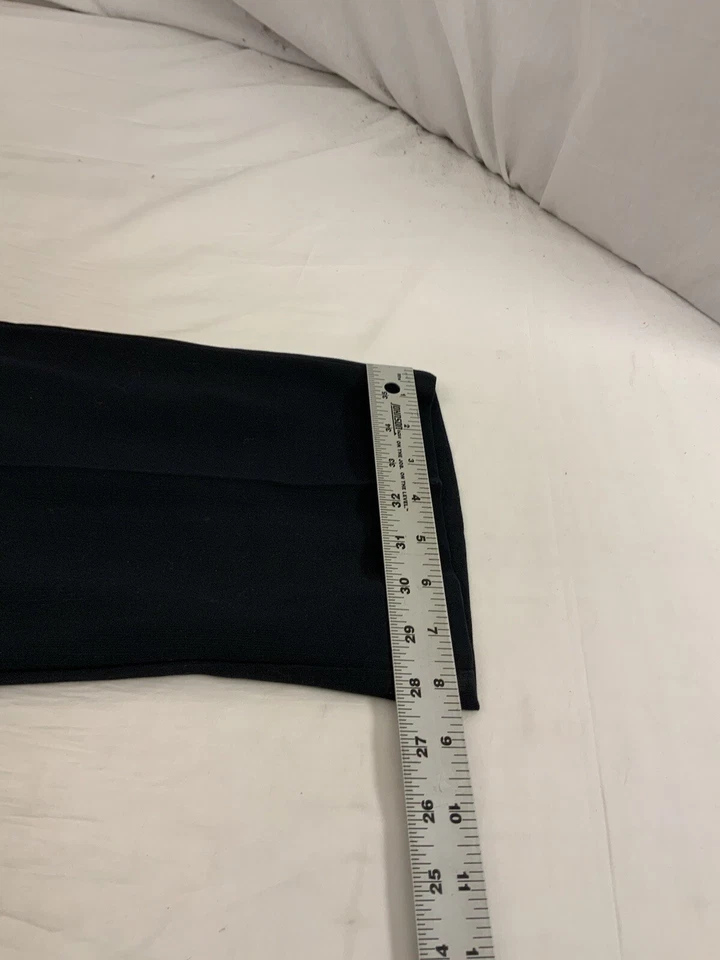 Pantalones Bachrach 32x28 Azul Poli Viscosa Frente Plano Hecho en Portugal YGI O1-56 Foto 4 de 4