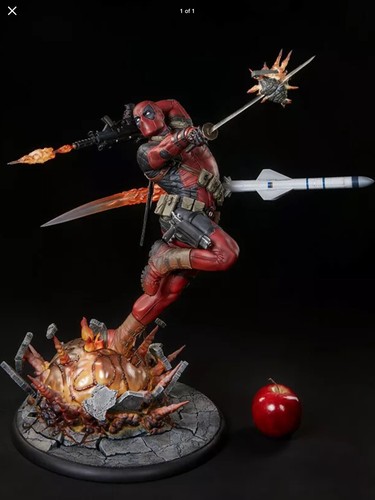SIDESHOW EXCLUSIVE DEADPOOL Heat-Seeker PREM FORMAT FIGURE STATUE X-MEN..not XM - Picture 10 of 12