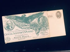 1893 COLUMBIAN EXPO SOUVENIR POSTALS COMPLETE SET/10 SERIES 1 IN ORIG WRAPPER