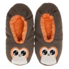 Star Wars PORG  Men's or Women's Cozy Cozeez Slippers Socks (SIZE L/XL) BIOWORLD