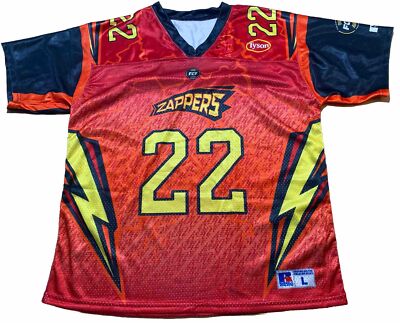 FCF Fan Controlled Football Jersey NEW Zappers Russell Athletic