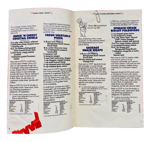 Pillsbury POPPIN' FRESH RECIPES Booklet Pillsbury October 1990 - Picture 5 of 10