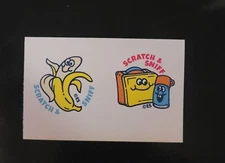 scratch and sniff stickers NEW set/2 Everything Banana scent
