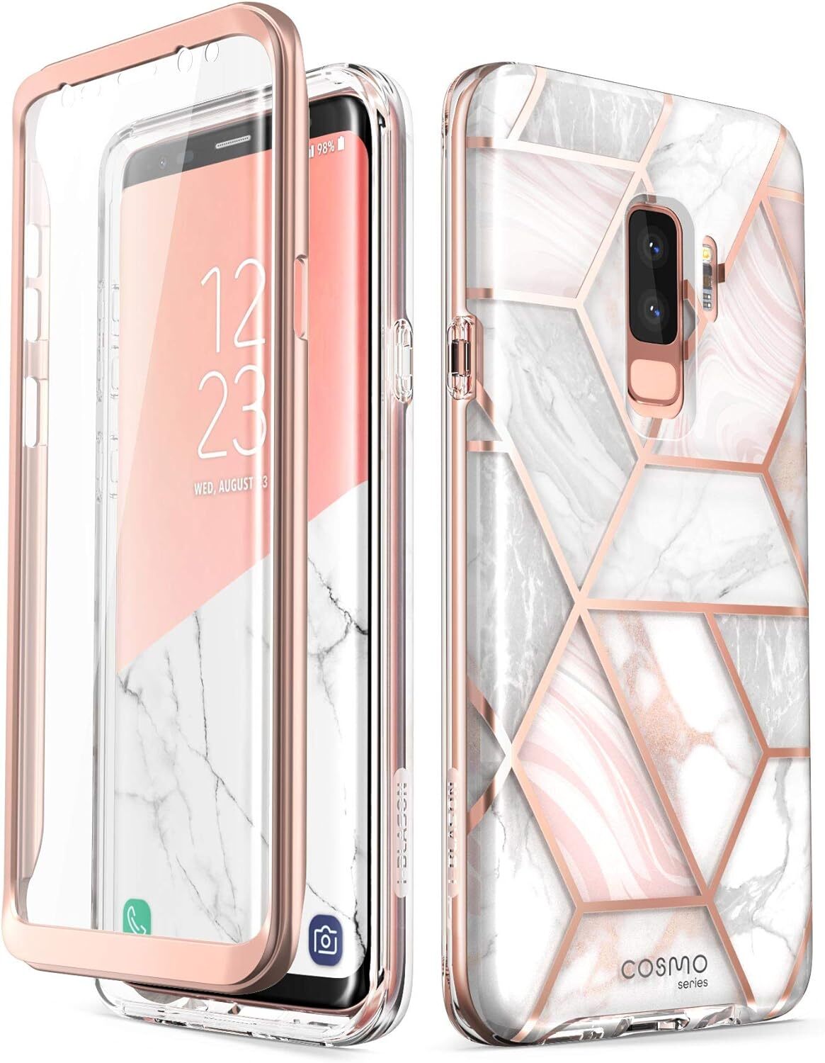 Cosmo Full-Body Bumper Case for Galaxy S9 Plus 2018 Release, Thermoplastic Polyu