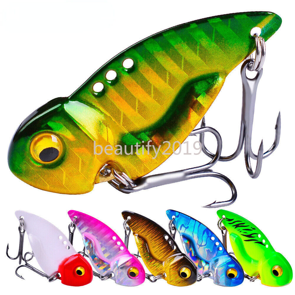 6PCS Metal Vib Blade Lure Sinking Vibration Baits Vibe for Bass Pike Perch | eBay 6PCS Metal Vib Blade Lure Sinking Vibration Baits Vibe for Bass Pike Perch | eBay