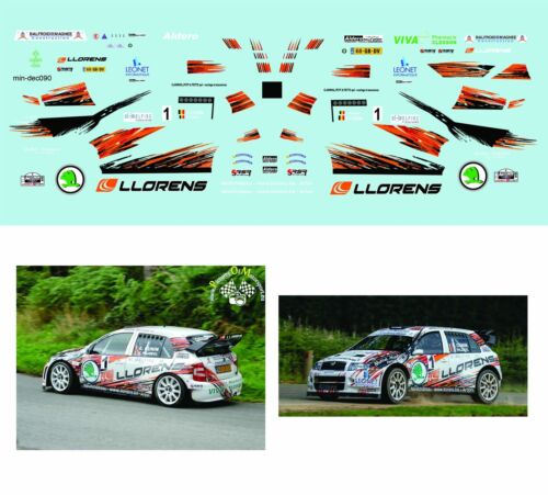 Décalcomanie pour miniature 1/43 SKODA WRC WINNER - Rallye de la Semois 2015 ... - Photo 1/1