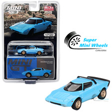 Mini GT 1:64 Lancia Stratos HF Stradale Azzuro Chiaro 624