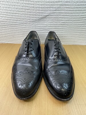 Florsheim Imperial Black Wingtip Oxford Dress Shoes Mens 10 D 92343 USA Florsheim Imperial Jefferson black leather Dress Shoes 92343  main image 2