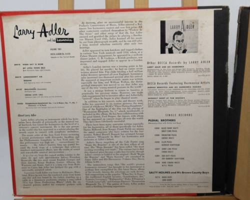 Larry Adler and His Harmonica Album by Larry Adler LP Decca Records Set A-653 - Picture 3 of 11