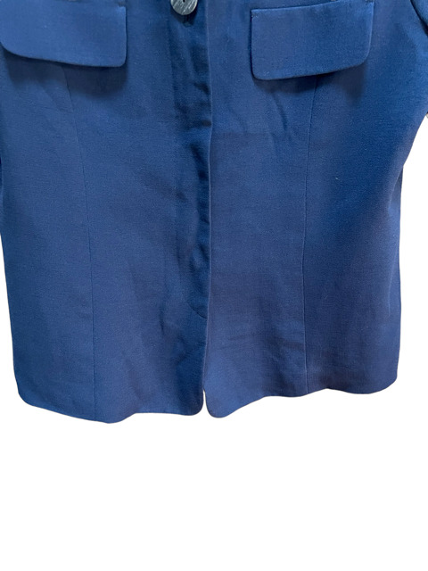 Valentino Womens Medium Large Jacket Navy Blue Cl… - image 3