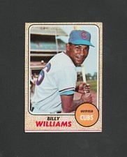 1968 Topps Billy Williams ~~ Chicago Cubs HOF ~~  Nice Miscut card ~~ LOOK