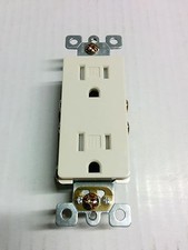 100 pc 15A Decorator Duplex Receptacles 15 Amp Tamper Resistant ALMOND Decora TR