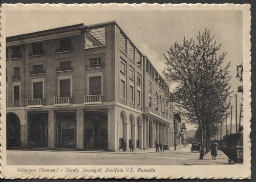 VALDAGNO - Cartolina - Circolo Impiegati Lanificio V. E. Marzotto - (3870)