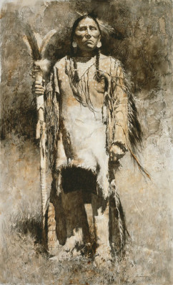 Howard Terpning COUNCIL MEDIATOR paper giclee ARTIST PROOF A/P #11/25
