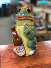 Budweiser BUD Frog Stein 1996 Limited Edition Anheuser/Busch#7488 Of 10,000 RARE