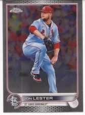 2022 TOPPS CHROME BASE SET -  # 187 - JON LESTER - ST. LOUIS CARDINALS