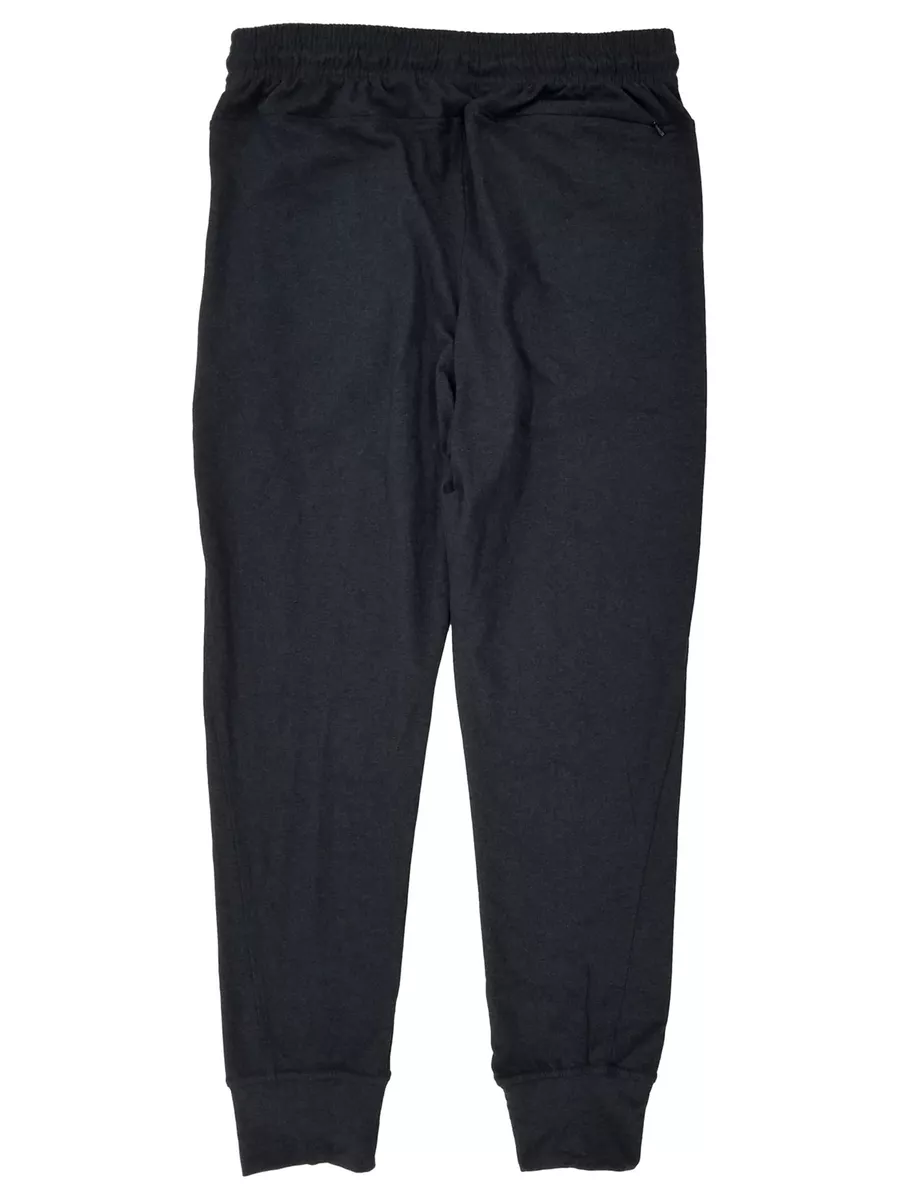 Gaiam Mens Black Heather Restorative Joggers Athletic Yoga