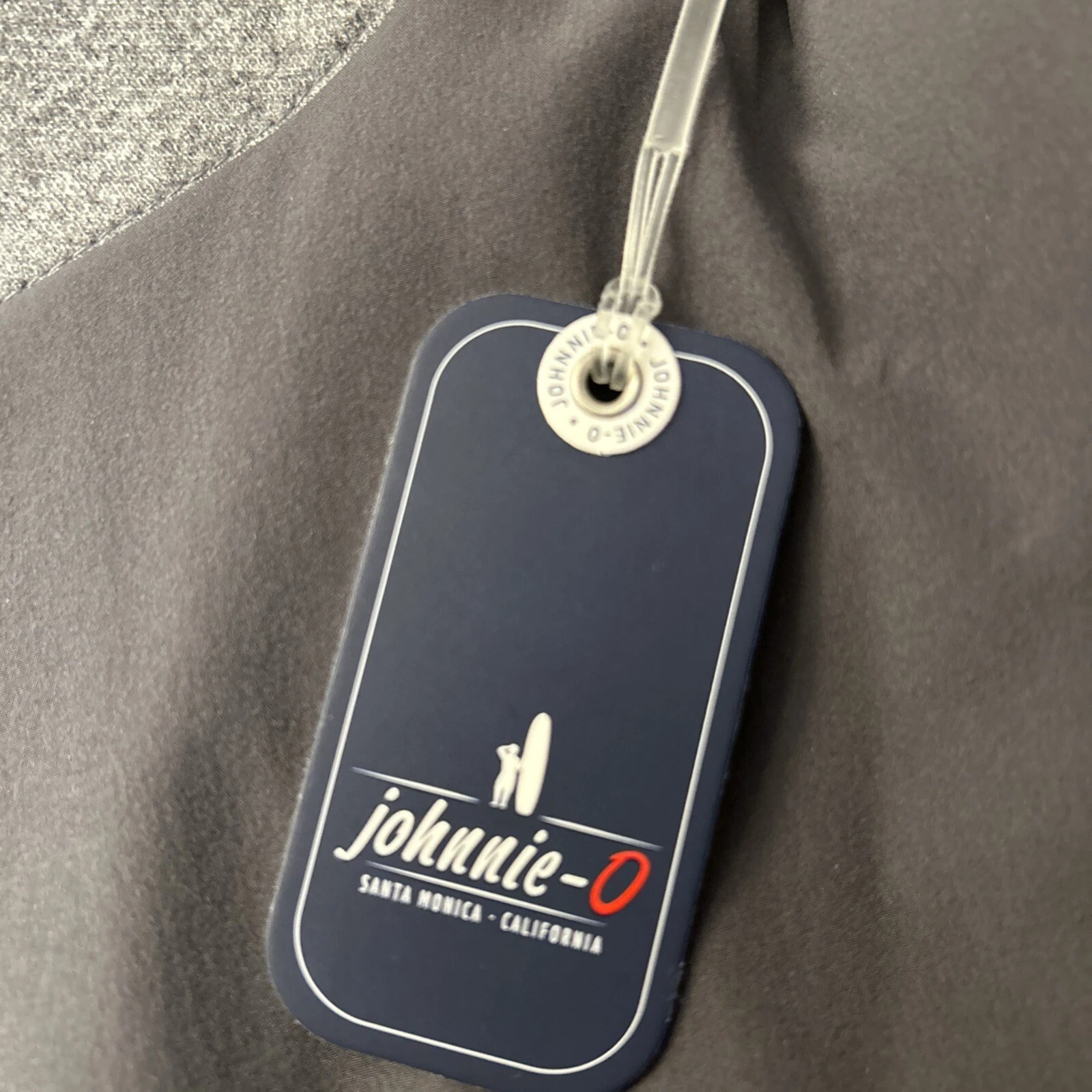 New Johnnie O - Men's 2-Way Full Zip Lightweight Puffer Vest - Gray - Size M