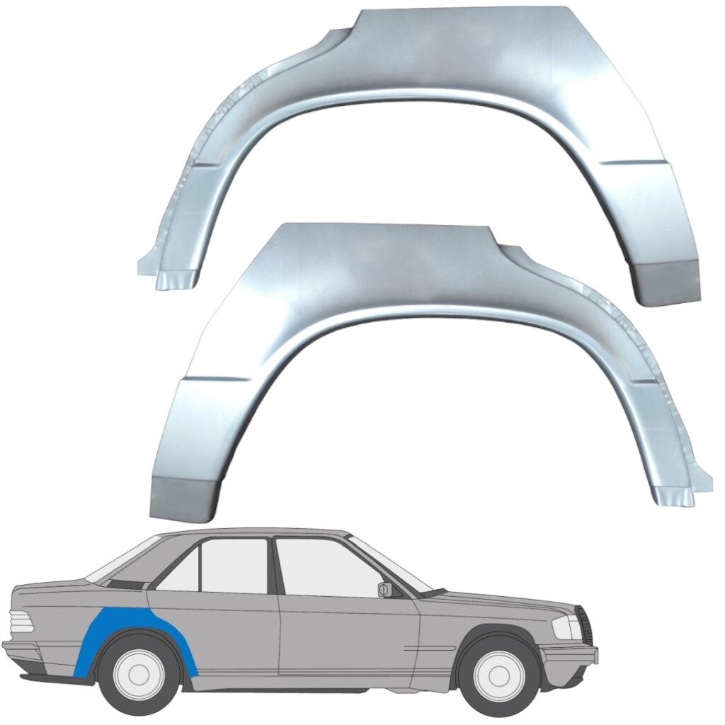 MERCEDES 190 W201 1982-1993 REAR WHEEL ARCH REPAIR PANEL / PAIR