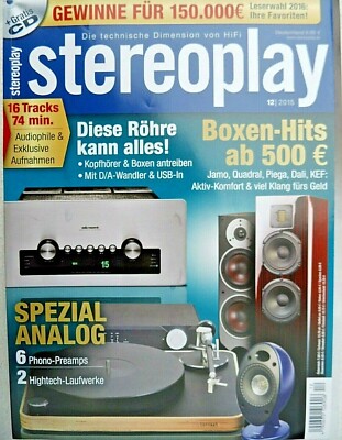 STEREOPLAY 12/15,VINCENT SV 227,PRO JECT PRE/AMP BOX,AUDIO RESEARCH GSi75,KEF EG