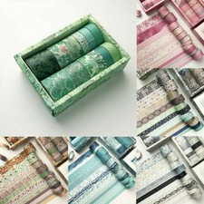 12 Rolls Washi Tape Decorative Scrapbooking Paper Adhesive DIY Sticker Set 