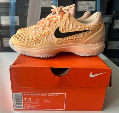 Nike Air Zoom Cage 3 HC Women's Tennis Shoes Sports [US:7.5/245] NWT 918199-801