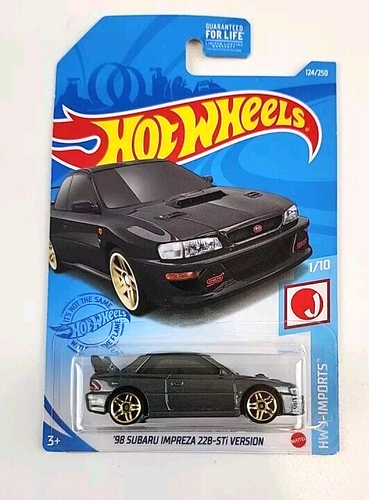 Hot Wheels HW J Imports '98 Subaru Impreza 22B STi-Version 124/250 grau 1/10  - Bild 1 von 3
