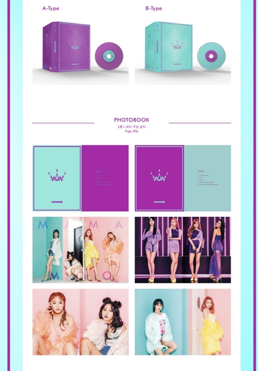 MAMAMOO - Purple Album SEALED [Random ver.] CD + Photobook +