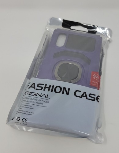 HAII Case for Samsung A02/M02 Hybrid Rugged Anti-Scratch Purple + Kickstand Ring - Picture 13 of 19