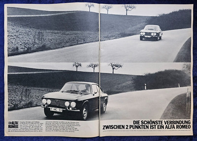 Alfa Romeo GTV 2000 mit 131 PS, GTJ  originale aus Werbung 1973