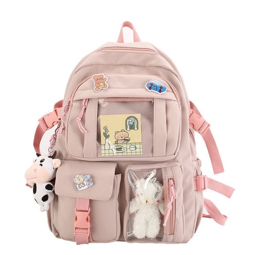 Adorable Mochila Escolar para Adolescentes Kawaii Universitaria Viaje Informal Bolso Niñas Mujeres LOTE - Imagen 3 de 63