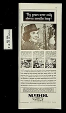 1939 Midol Women's Medicine Vintage Print Ad 20687