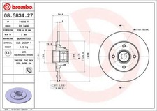 BREMBO 08.5834.27 Bremsscheibe für RENAULT