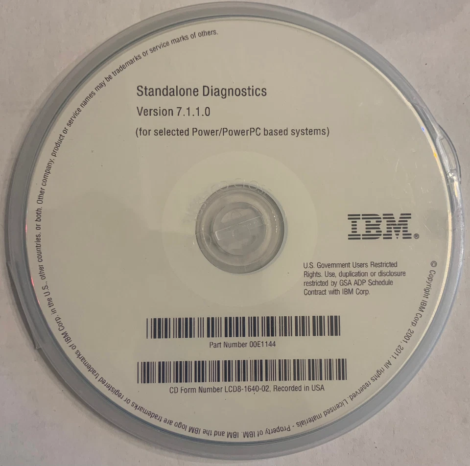 CD de diagnóstico independiente IBM pSeries y RS/6000 Foto 3 de 3