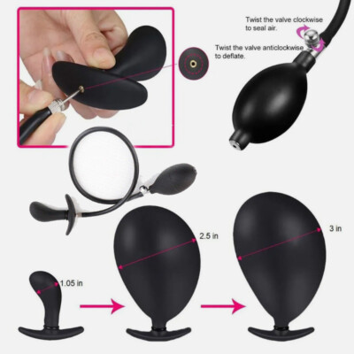 analdildo zum aufpumpen Inflatable Plug« Analplug aus Silikon zum Aufpumpen