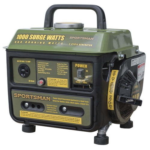 1000-Watt 2-Cycle Generator Overload Protection 2.0 HP Single-phase Engine