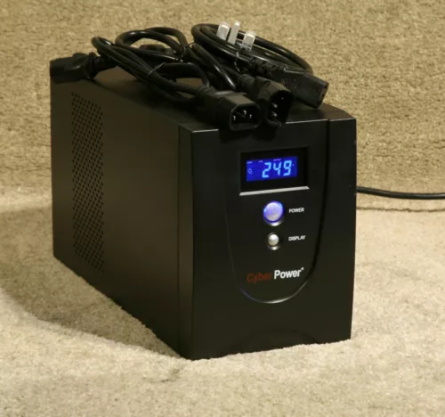 CyberPower Value1200EILCD Tower UPS. New Batteries Fitted. 12-Month RTB Warranty