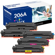  No Chip 206A W2110A Color Toner Cartridge For HP LaserJet M255dw M283 M283cdw