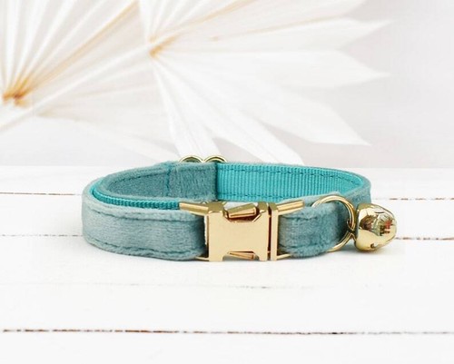 Cat Small Dog Metal / Breakaway Collar with Bell, Custom Name Engraved, Bow Tie - Picture 13 of 16
