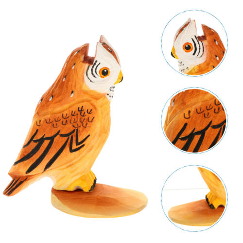 Holz Brillenhalter Oule Vogel Sonnenbrille Stand Ornament Dekor - Afbeelding 1 van 12
