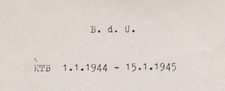 U-Boot-Krieg U-Boot-Waffe Kriegstagebuch KTB B.d.U. 1.1.1944 - 15.1.1945