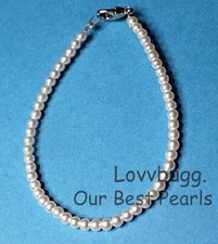 Handmade Pearl Necklace Jewelry for 18" American Girl Doll FREESHIP ADDS