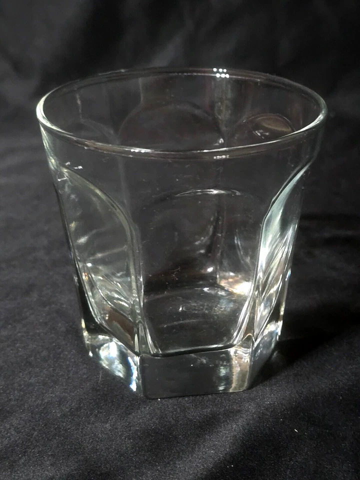 Vintage ANCHOR HOCKING 3.5" Antiguo Vidrio Rocas COURTNEY TRANSPARENTE - Juego de 5 Foto 3 de 4