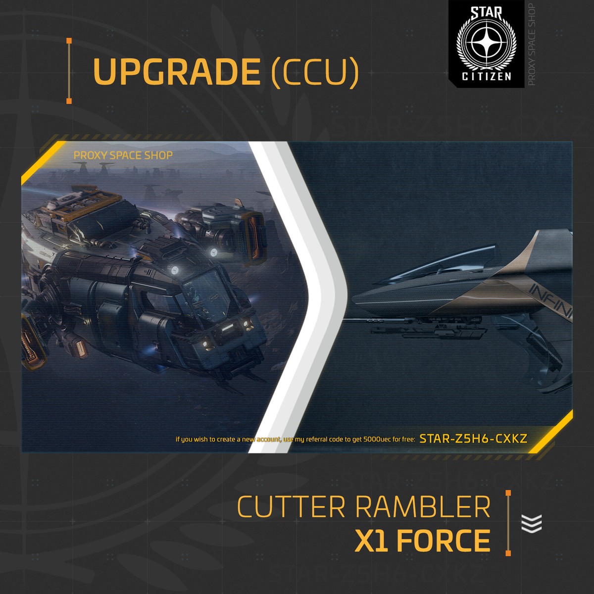 Star Citizen – Pack X1 FORCE EDITION – LTI + Poster – Neuf Sous Blister