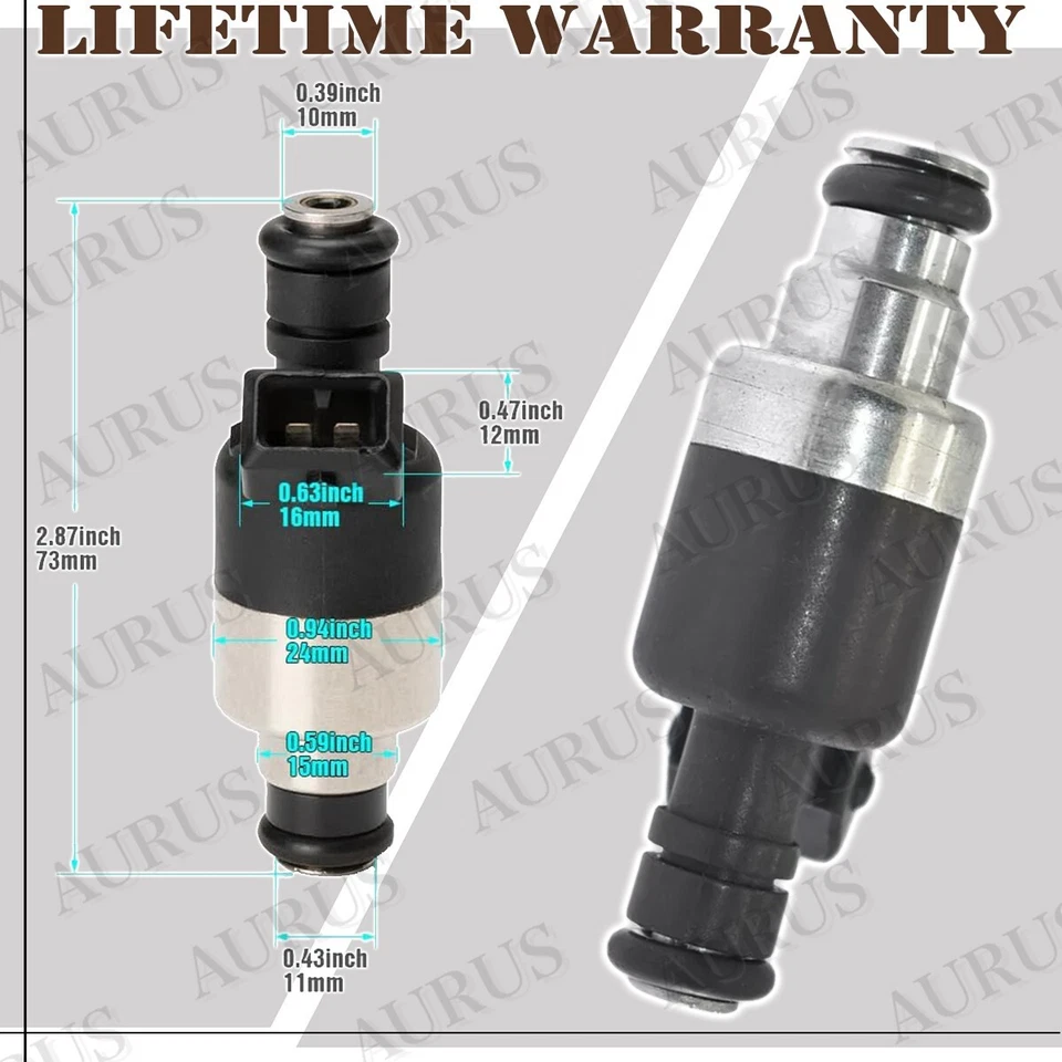 x1 OEM AURUS NEW Fuel Injector for 1989-1993 Oldsmobile Cutlass Cruiser 3.3L V6 - Image 4 of 4