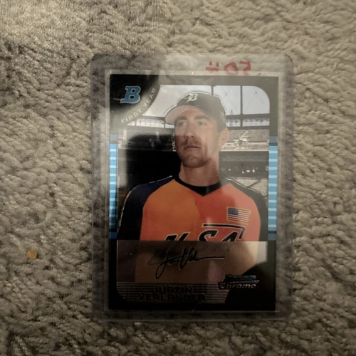 2005 Bowman Draft Picks & Prospects - #BDP129 Justin Verlander (RC)