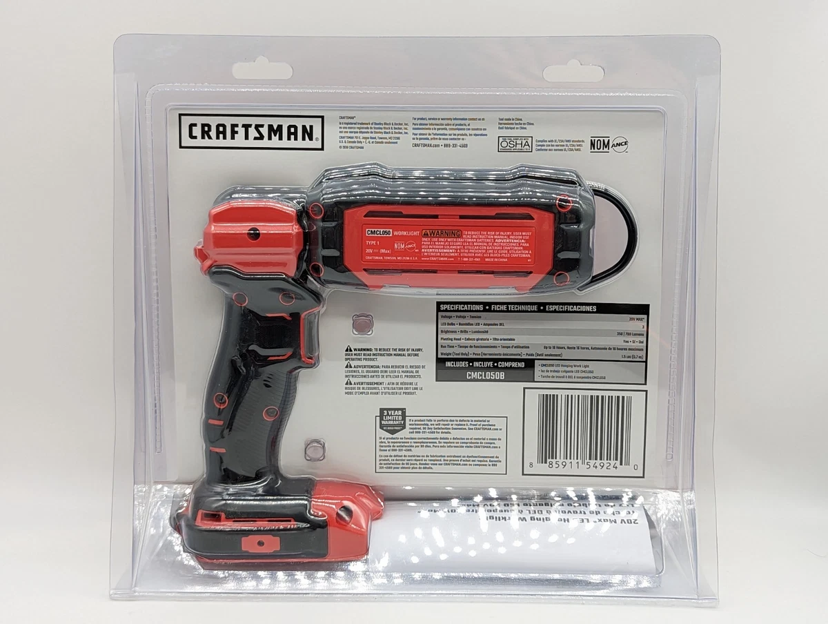 Craftsman v20 online flashlight