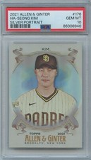 PSA 10 2021 ALLEN & GINTER CHROME SILVER PORTRAIT #176 HA-SEONG KIM RC **POP 2**