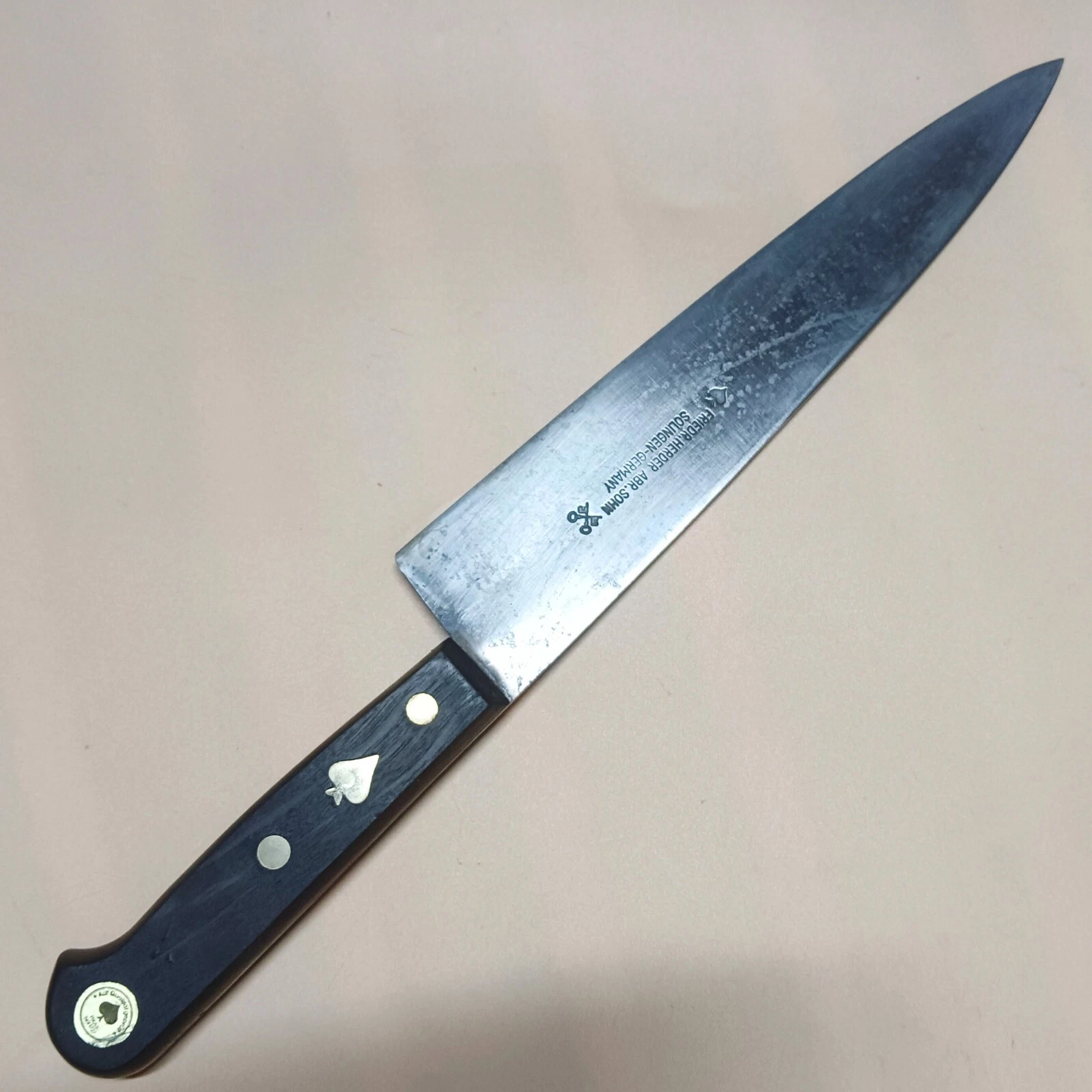 VTG Friedr.Herder ABR.SOHN Chef's Kitchen knife Solingen-Germany 210mm
Opens in a new window or tab